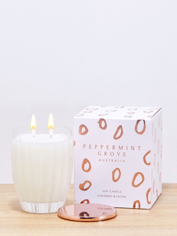 Peppermint Grove Coconut & Lychee Candle