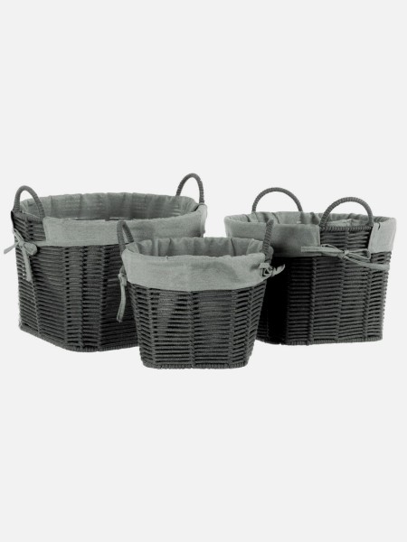 lida grey storage baskets