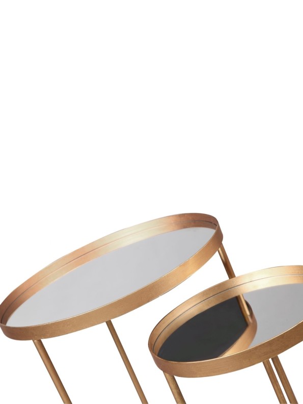 Liang and Eimil Song Side Tables Gold