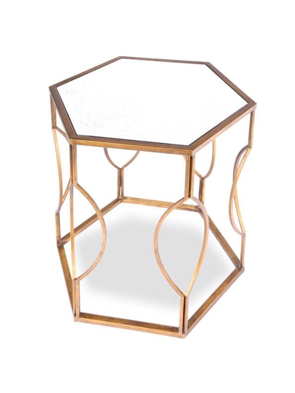 liang tao side table antique gold